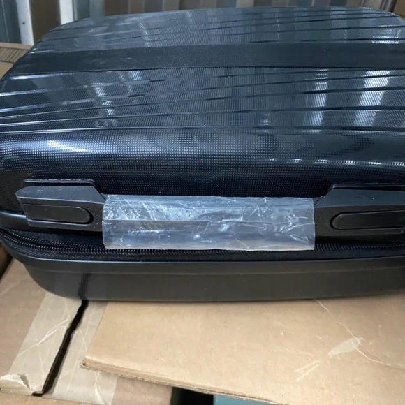 Portable Hard Shell Mini Suitcase & Toiletry Case - Carbon Black - Picture 4 of 4